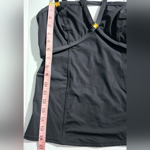 Amoressa by Miraclesuit Diamonds Are Forever Roxy Tankini Swim Top Size 10 - Picture 11 of 11